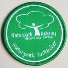 Aufnaeher gewebt Naturpark Aukrug -